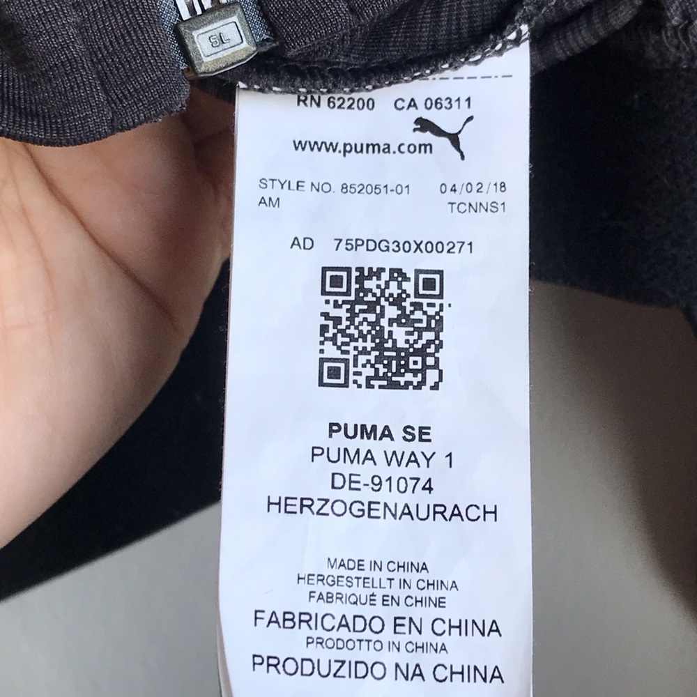 Puma grey cropped hoodie size Medium - Picture 8 of 12